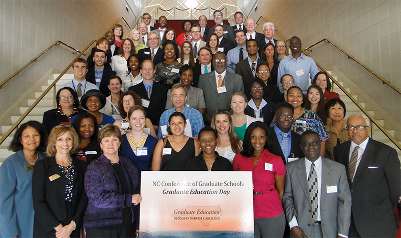 NCCGS members in Raleigh on North Carolina Graduate Education Day 2013